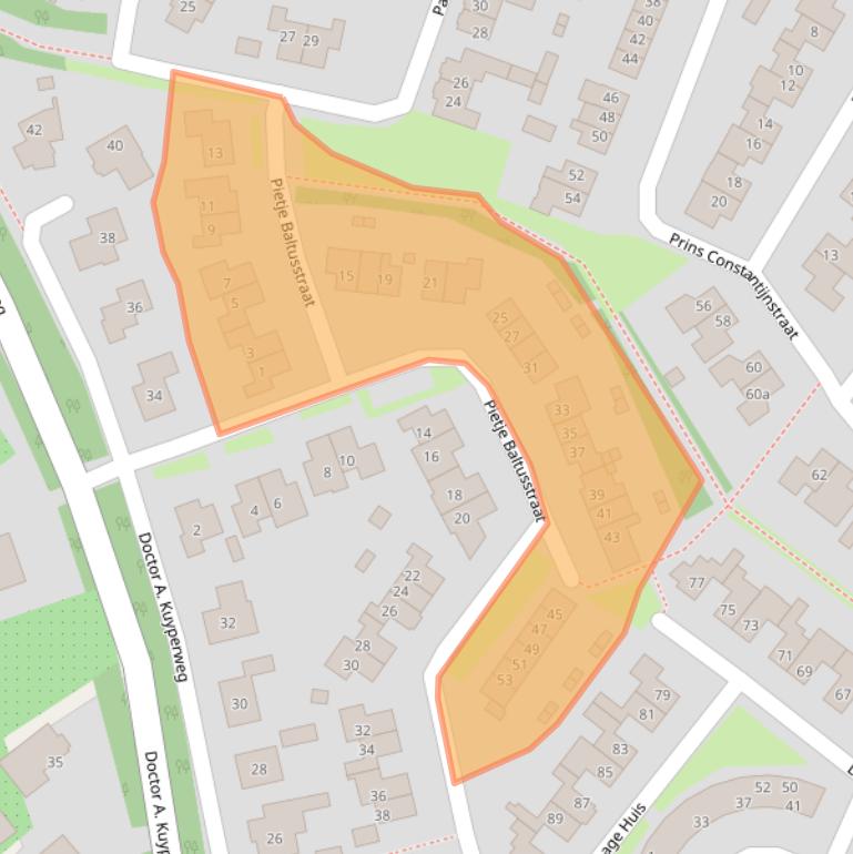 Kaart van postcodegebied 4153CR.