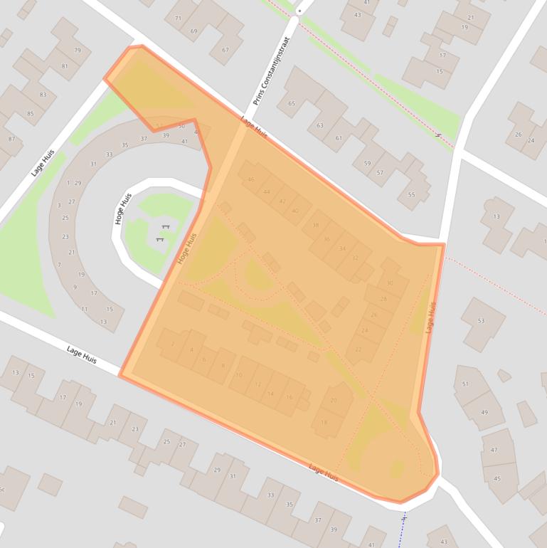 Kaart van postcodegebied 4153CV.