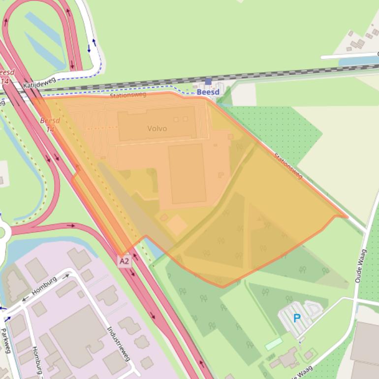 Kaart van postcodegebied 4153RD.