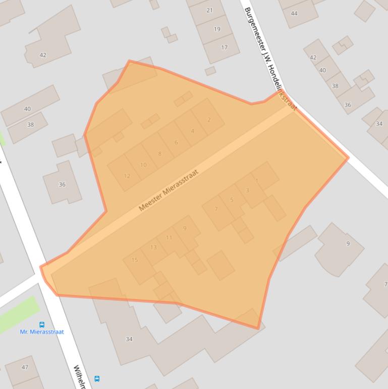 Kaart van postcodegebied 4153VG.