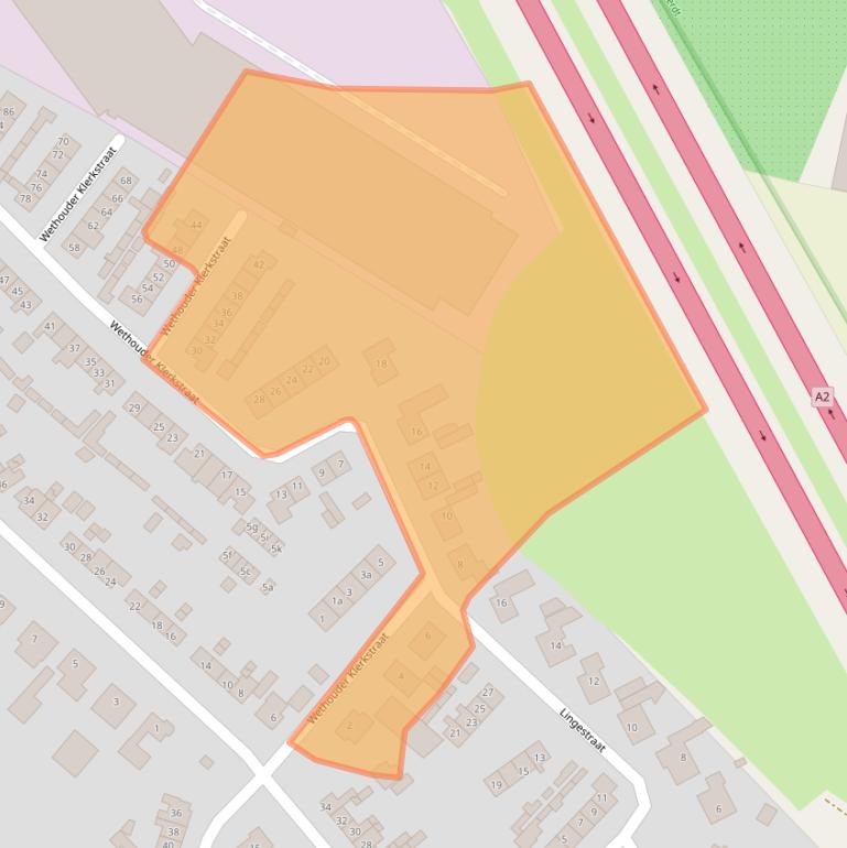 Kaart van postcodegebied 4153VK.