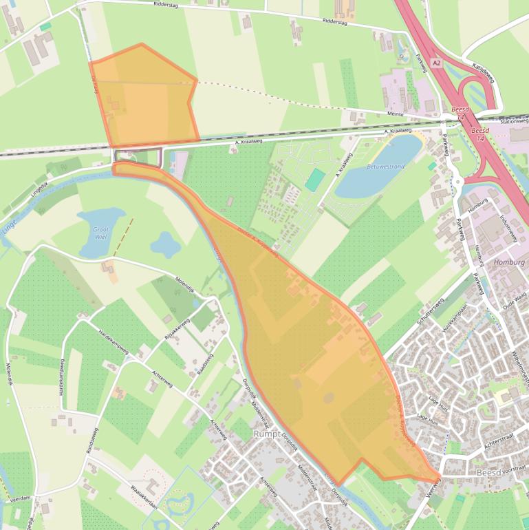 Kaart van postcodegebied 4153XA.