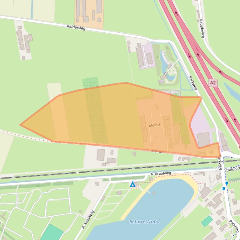 Kaart van postcodegebied 4153XE.