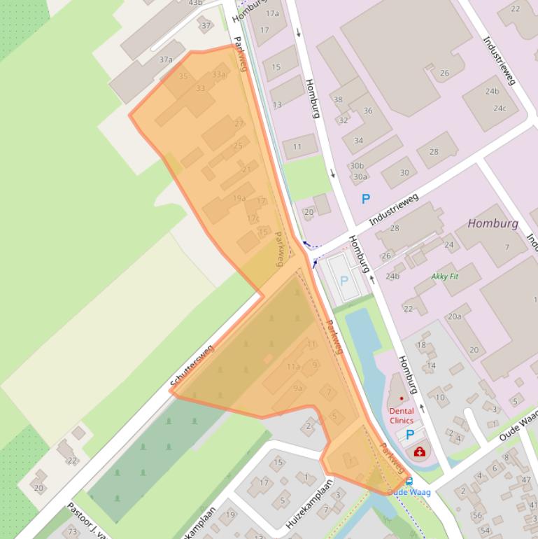 Kaart van postcodegebied 4153XK.