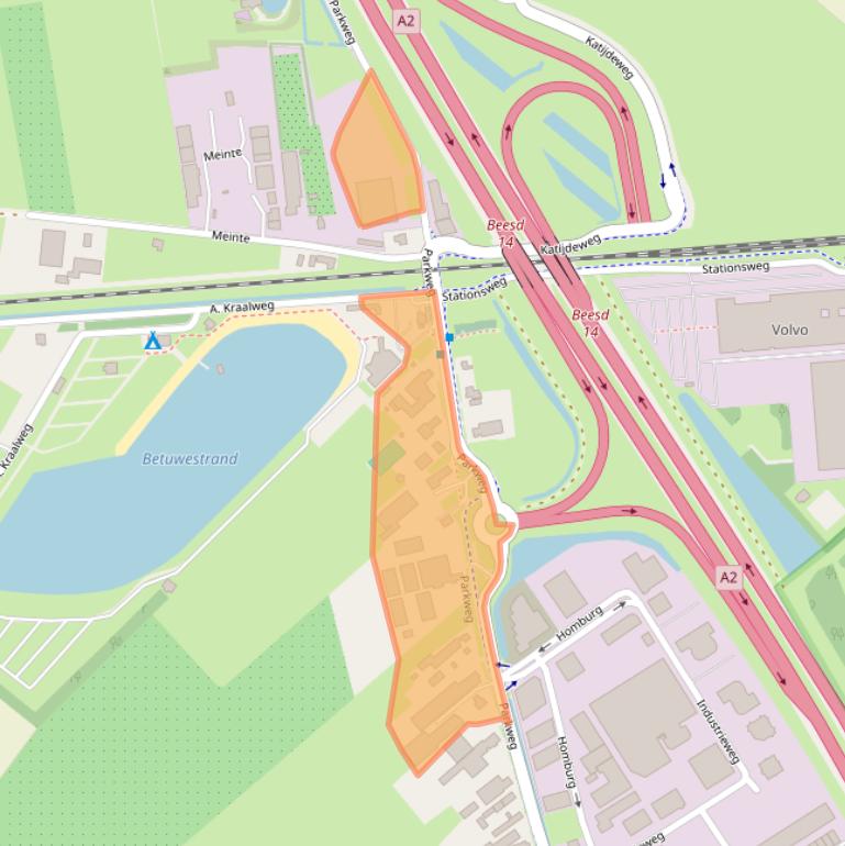 Kaart van postcodegebied 4153XL.
