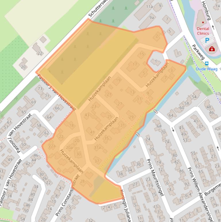 Kaart van postcodegebied 4153XR.