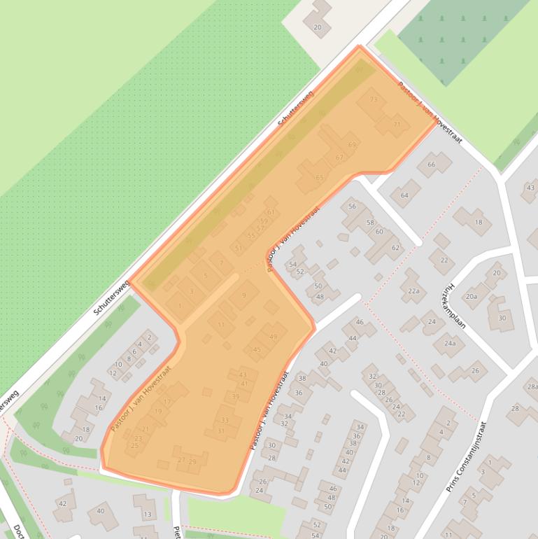 Kaart van postcodegebied 4153XT.