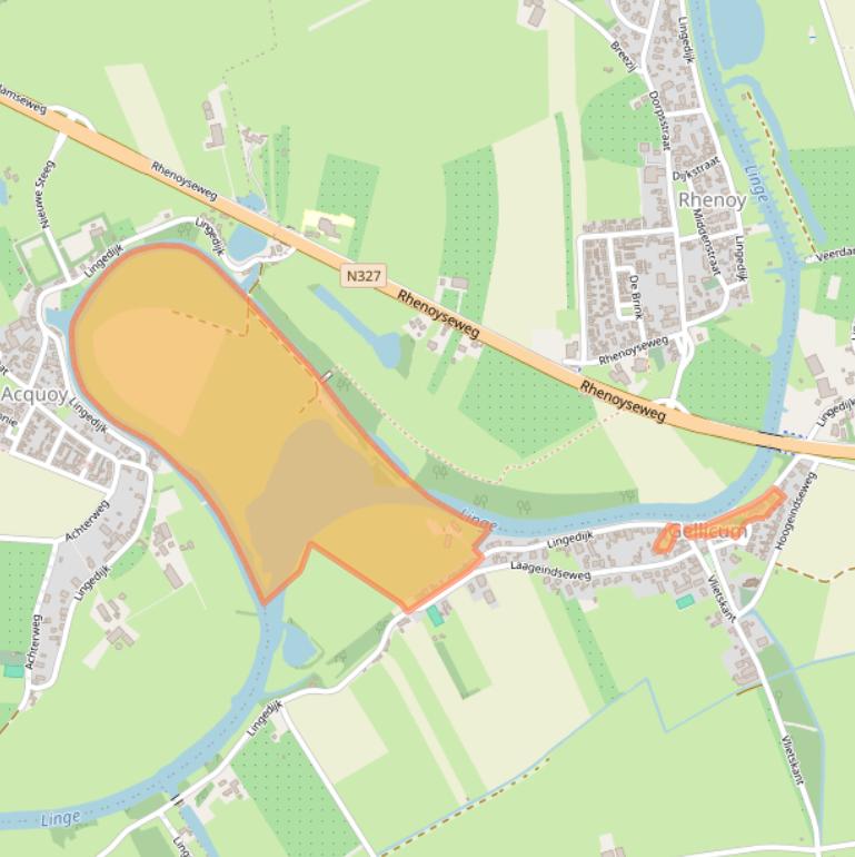 Kaart van postcodegebied 4155BB.