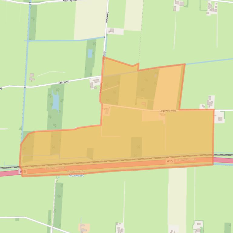 Kaart van postcodegebied 4155JK.
