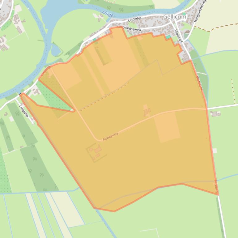 Kaart van postcodegebied 4155JW.