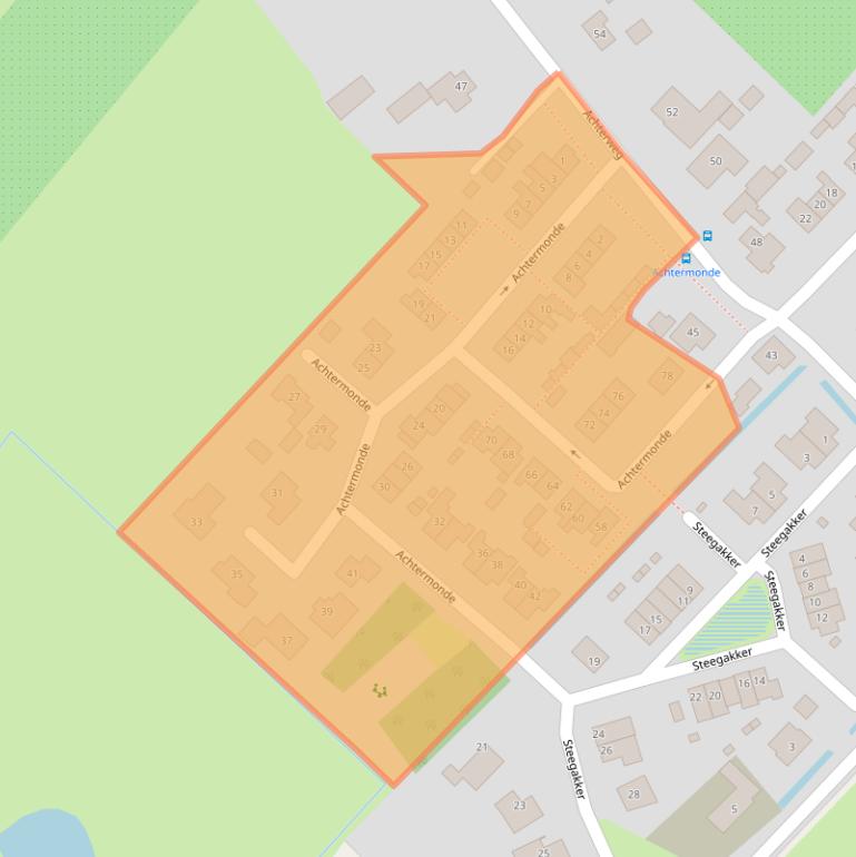 Kaart van postcodegebied 4156AD.