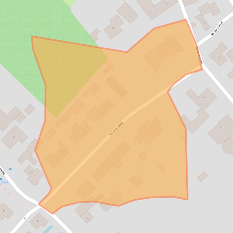 Kaart van postcodegebied 4156AE.