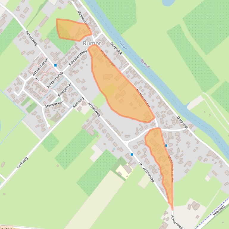 Kaart van postcodegebied 4156AG.