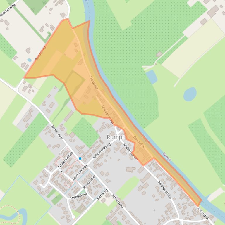 Kaart van postcodegebied 4156AM.