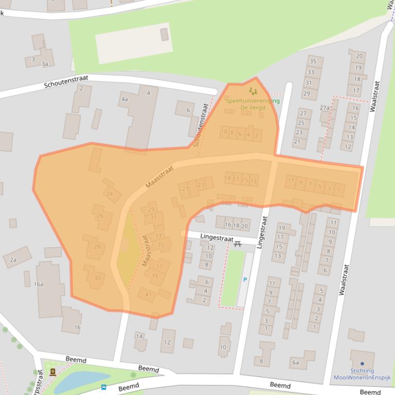 Kaart van postcodegebied 4157GC.