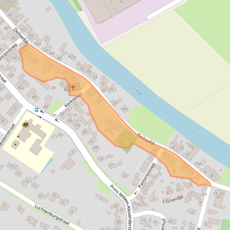 Kaart van postcodegebied 4158CD.