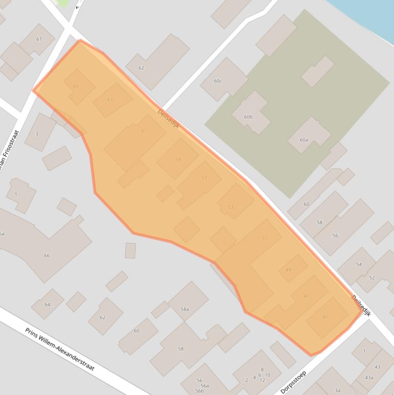 Kaart van postcodegebied 4158CE.