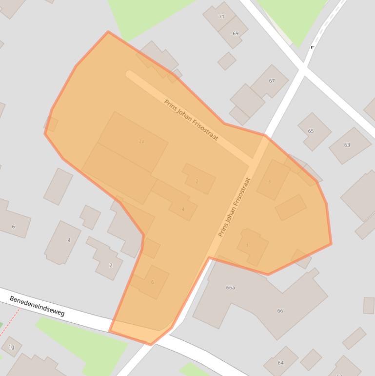 Kaart van postcodegebied 4158CJ.