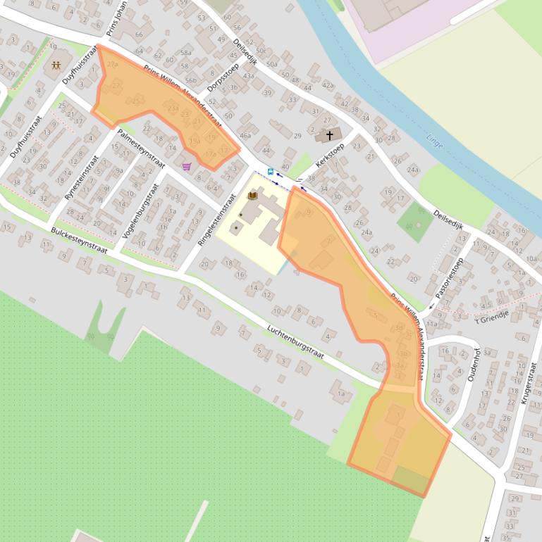 Kaart van postcodegebied 4158CL.