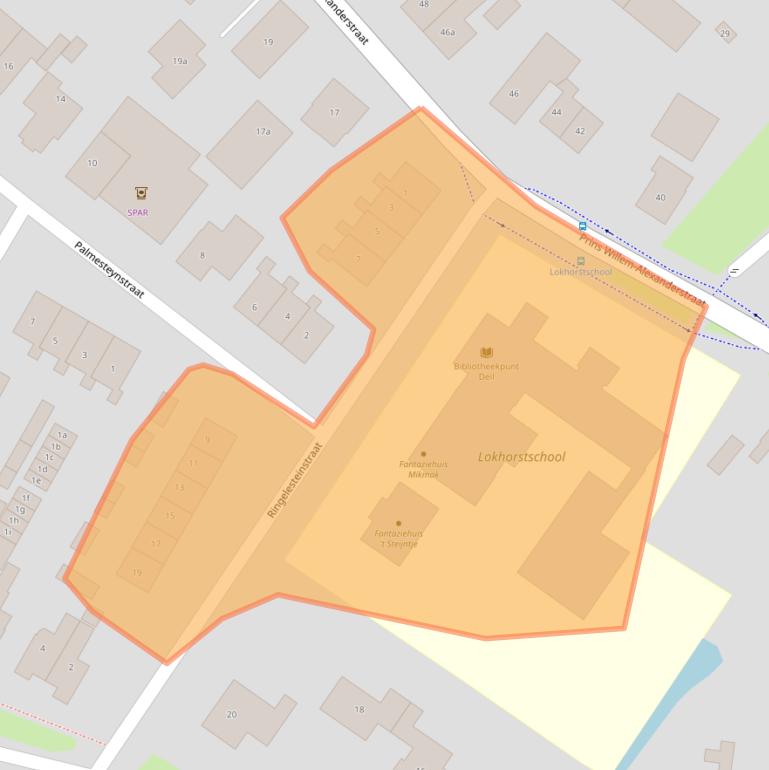 Kaart van postcodegebied 4158CP.