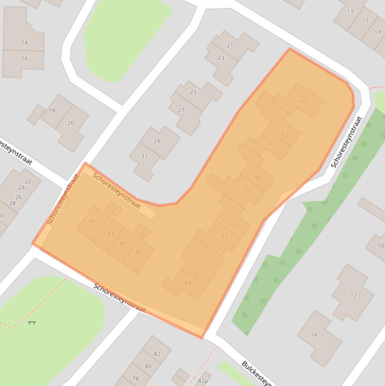 Kaart van postcodegebied 4158DD.