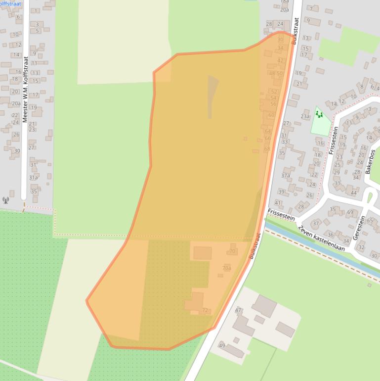 Kaart van postcodegebied 4158EC.