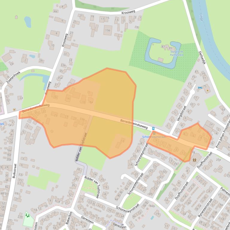 Kaart van postcodegebied 4158ED.