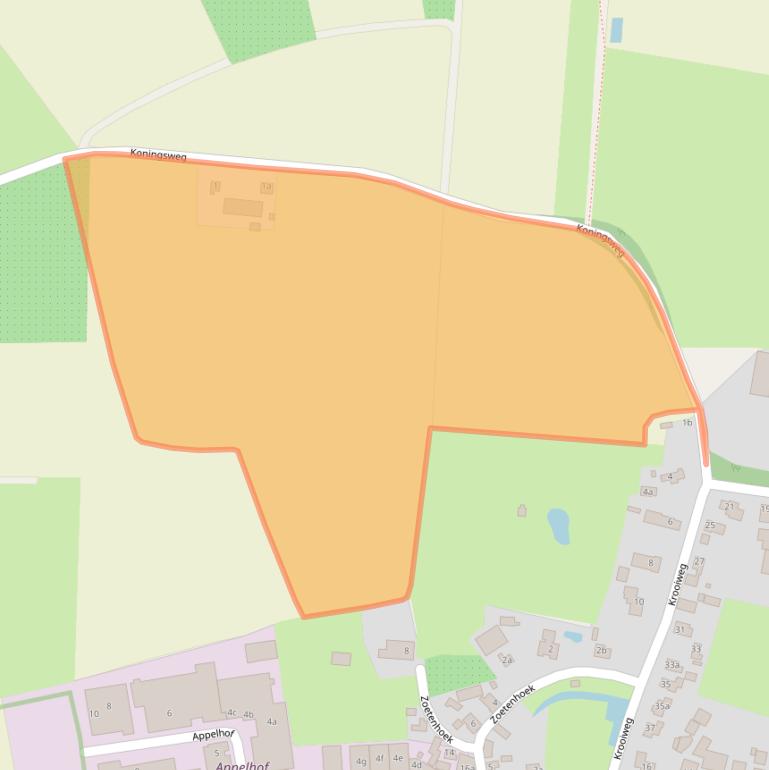 Kaart van postcodegebied 4158ET.