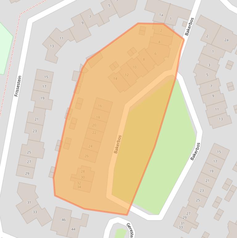 Kaart van postcodegebied 4158GE.