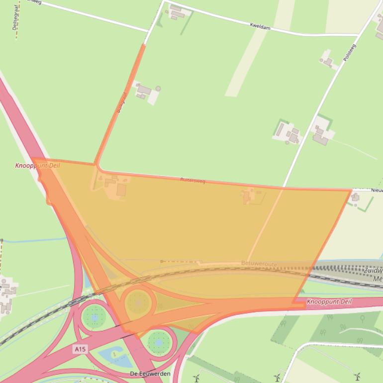 Kaart van postcodegebied 4158LC.