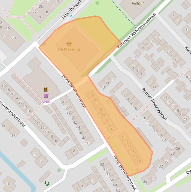Kaart van postcodegebied 4161AL.