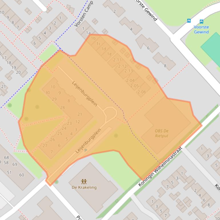 Kaart van postcodegebied 4161AR.