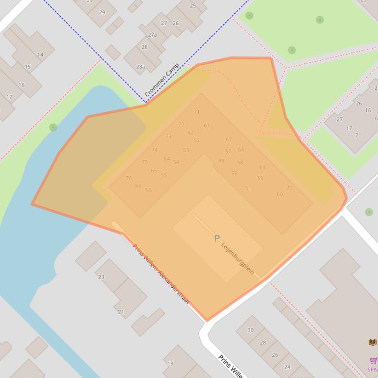 Kaart van postcodegebied 4161AS.