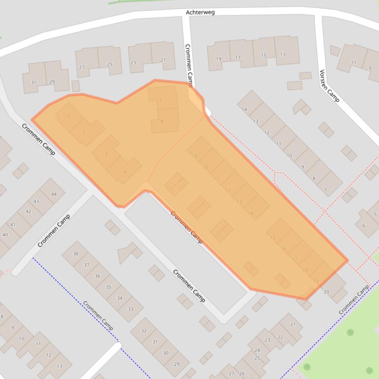 Kaart van postcodegebied 4161AV.