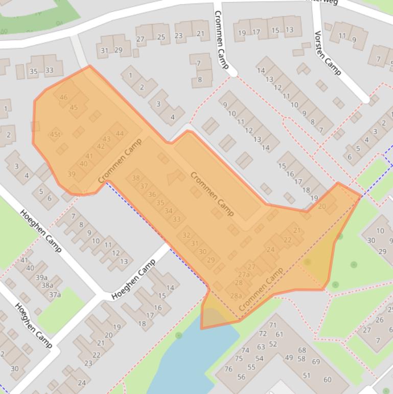 Kaart van postcodegebied 4161AW.