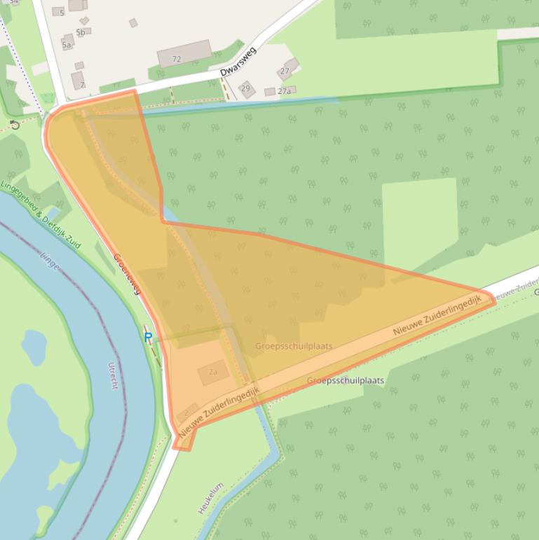 Kaart van postcodegebied 4161BL.