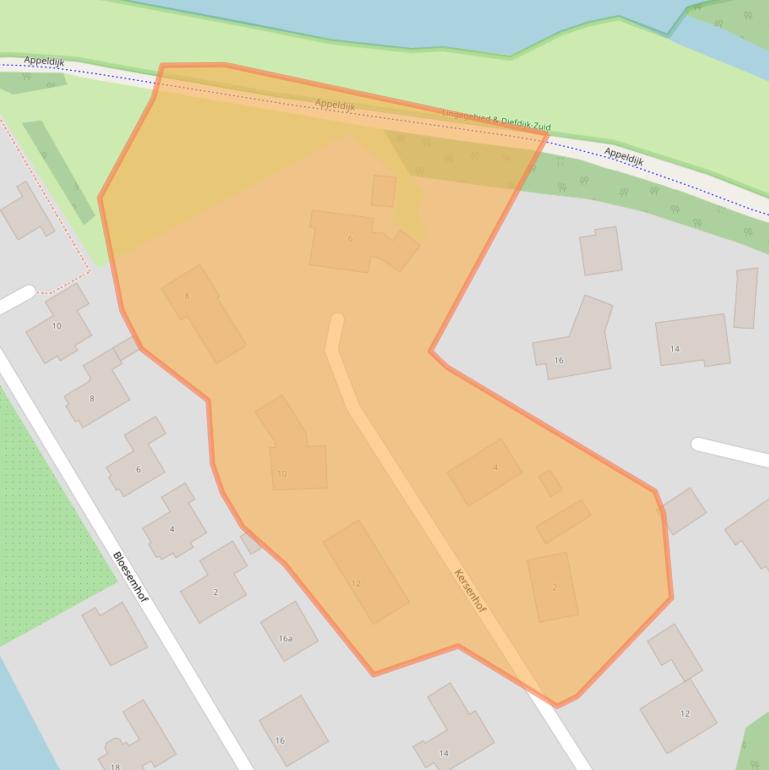 Kaart van postcodegebied 4161BV.