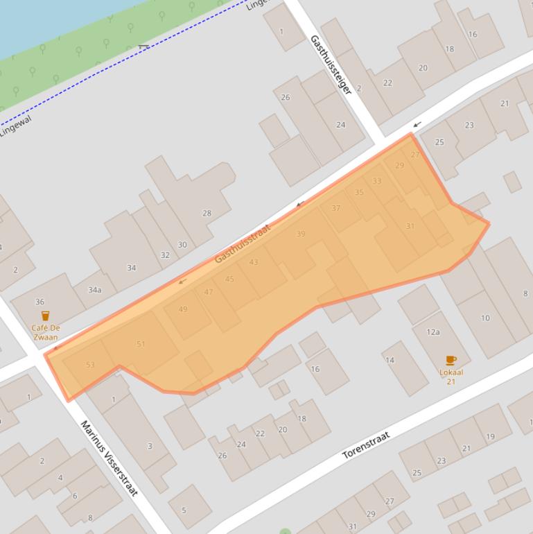 Kaart van postcodegebied 4161CB.