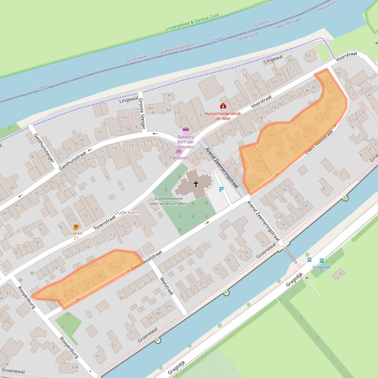 Kaart van postcodegebied 4161CW.