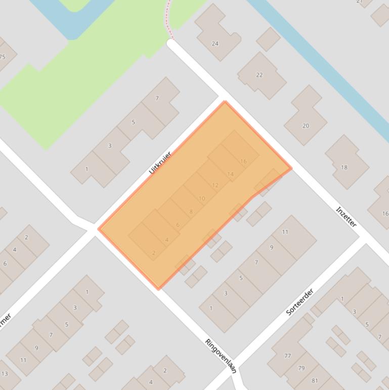 Kaart van postcodegebied 4161DB.