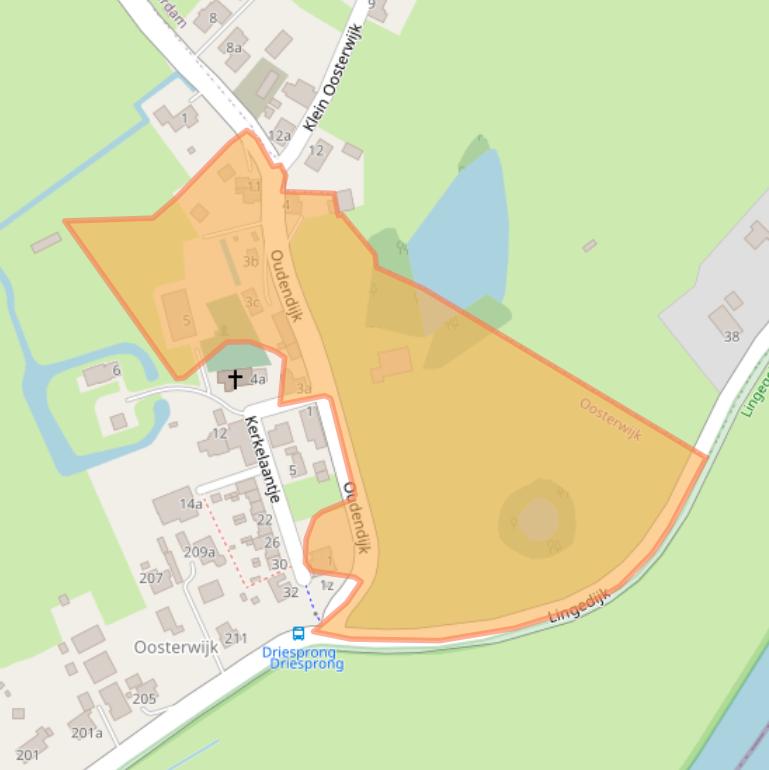 Kaart van postcodegebied 4163LG.