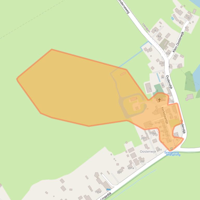 Kaart van postcodegebied 4163LH.