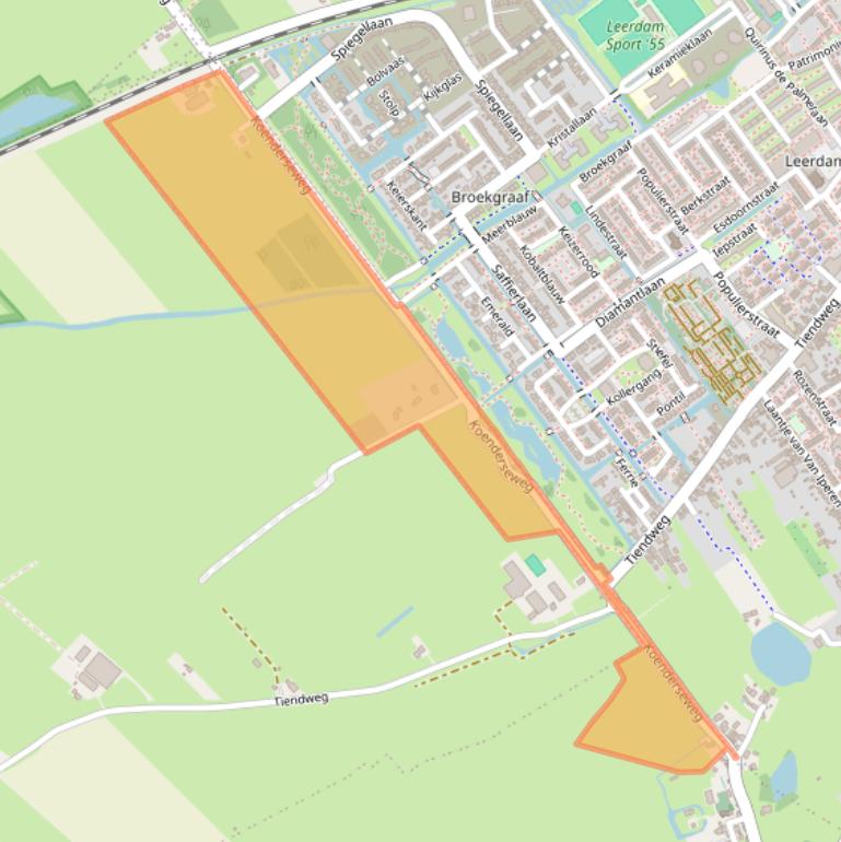 Kaart van postcodegebied 4163LM.