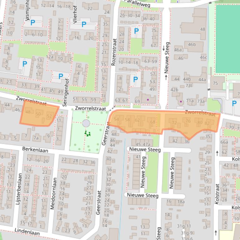 Kaart van postcodegebied 4171AK.