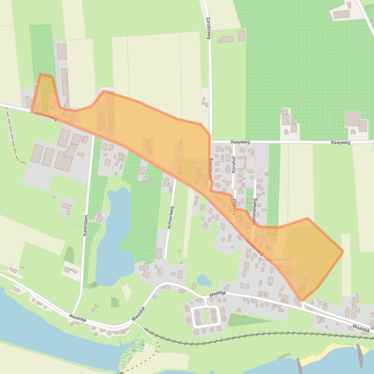 Kaart van postcodegebied 4171BB.