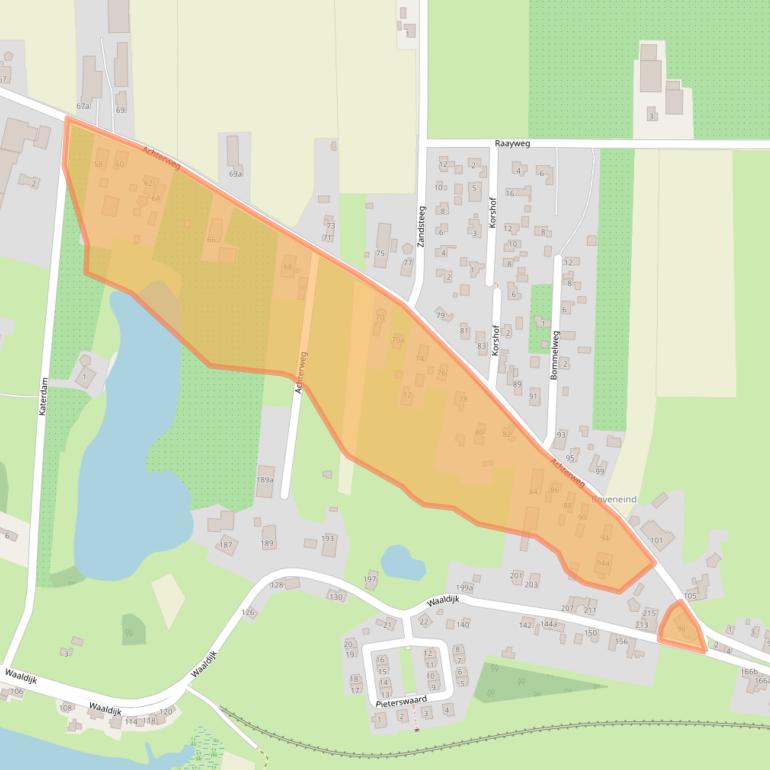 Kaart van postcodegebied 4171BD.