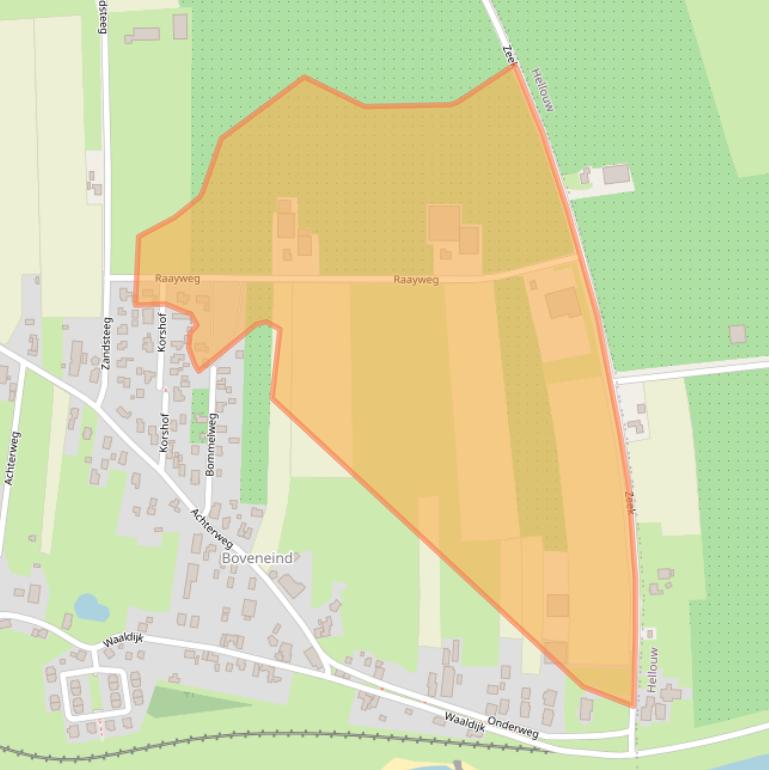 Kaart van postcodegebied 4171BG.