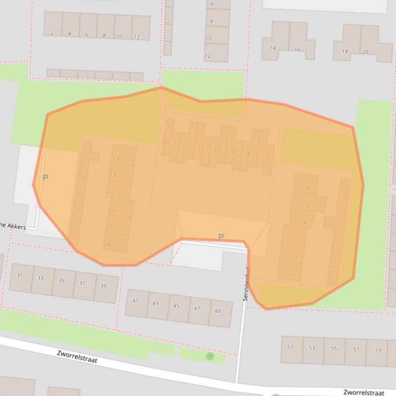 Kaart van postcodegebied 4171BN.