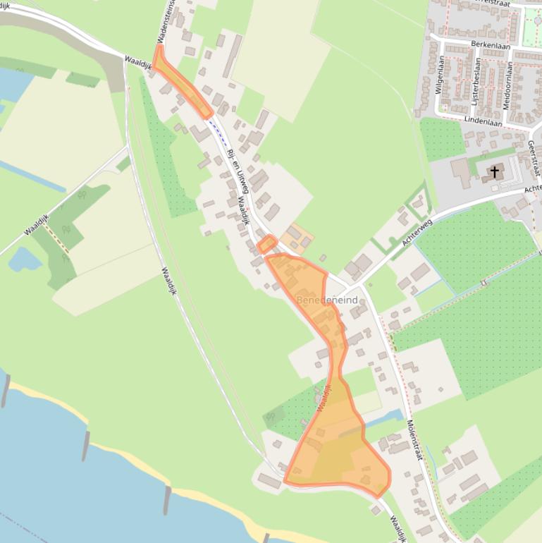 Kaart van postcodegebied 4171CB.