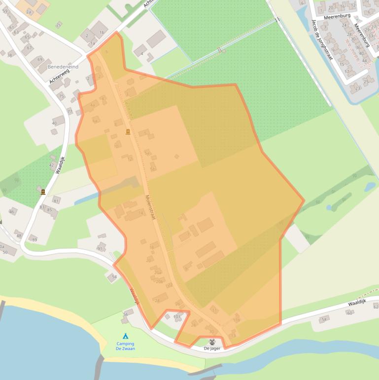 Kaart van postcodegebied 4171CP.